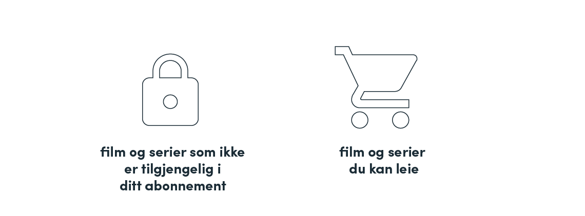 film og serier som ikke er tilgjengelig eller som du kan leie