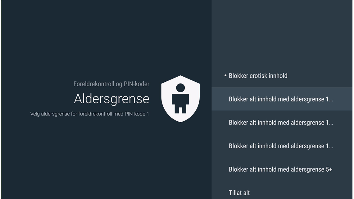 Foreldrekontroll for å begrense mindreåriges tilgang til innhold